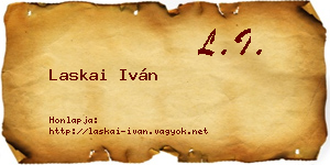 Laskai Iván névjegykártya